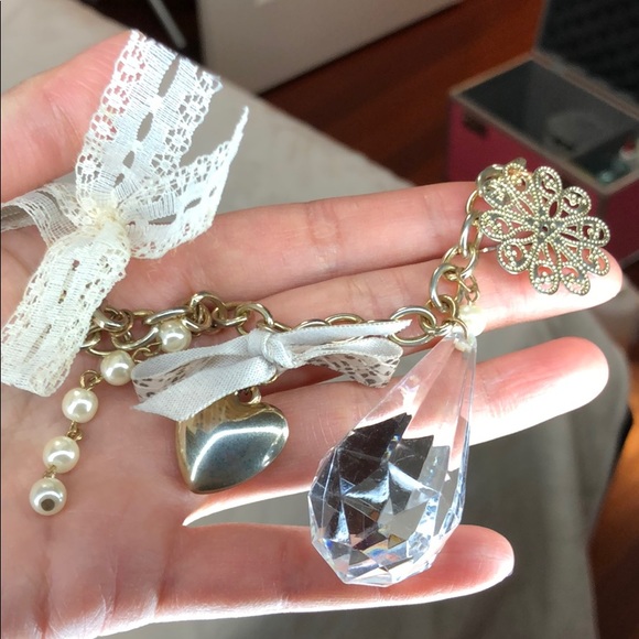 Vintage bracelet with little champ around crystal - Picture 2 of 8